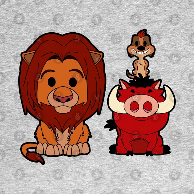 Timon Simba Pumba by mighty corps studio